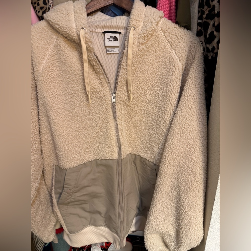 The North Face Cream Teddy Jacket